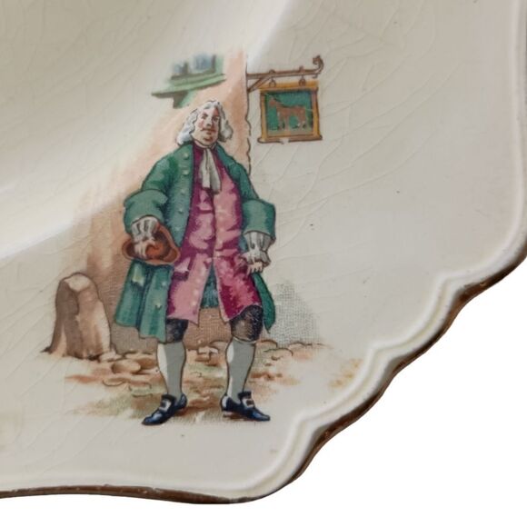Royal Winton Grimades Lunch Plate Colonial Courting Couples Gainsborough England - Picture 11 of 16